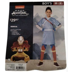 Avatar The Last Airbender Sokka Boys 2 Piece Costume Medium 8 Halloween Cosplay